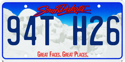 SD license plate 94TH26