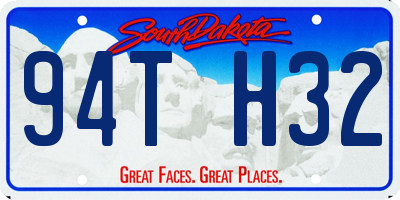 SD license plate 94TH32