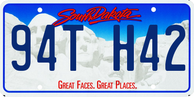 SD license plate 94TH42