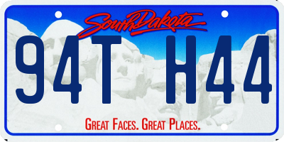 SD license plate 94TH44