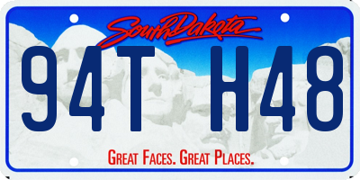 SD license plate 94TH48