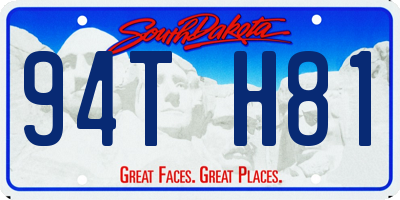 SD license plate 94TH81