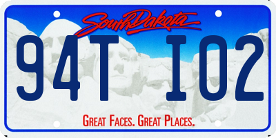 SD license plate 94TI02