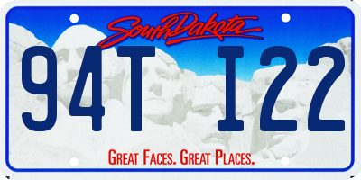 SD license plate 94TI22