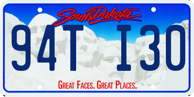 SD license plate 94TI30