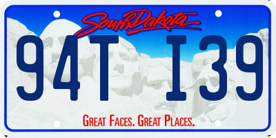 SD license plate 94TI39