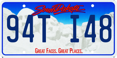 SD license plate 94TI48