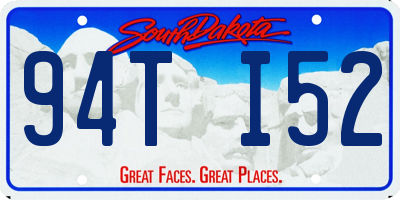 SD license plate 94TI52