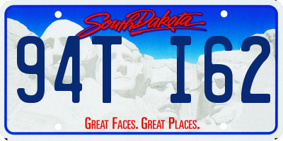 SD license plate 94TI62