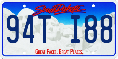 SD license plate 94TI88