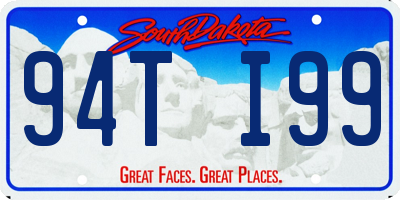 SD license plate 94TI99