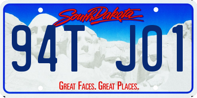 SD license plate 94TJ01