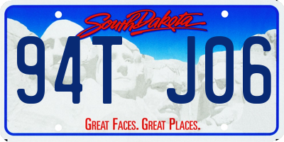 SD license plate 94TJ06