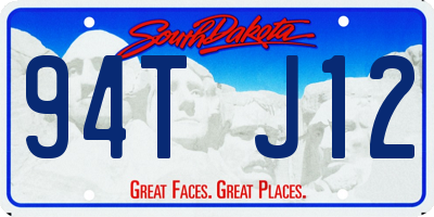 SD license plate 94TJ12