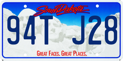 SD license plate 94TJ28