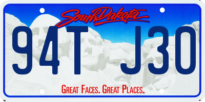 SD license plate 94TJ30