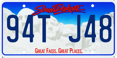 SD license plate 94TJ48