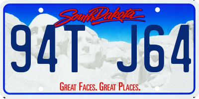 SD license plate 94TJ64