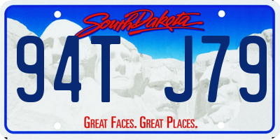 SD license plate 94TJ79