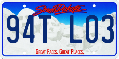 SD license plate 94TL03