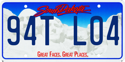 SD license plate 94TL04