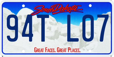 SD license plate 94TL07