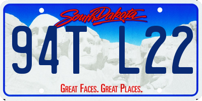 SD license plate 94TL22