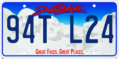 SD license plate 94TL24