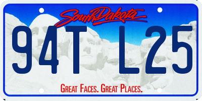 SD license plate 94TL25