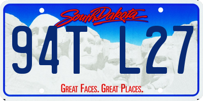 SD license plate 94TL27