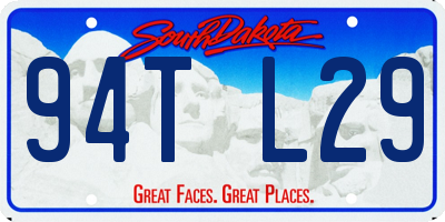 SD license plate 94TL29