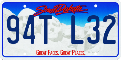 SD license plate 94TL32