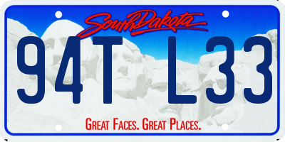 SD license plate 94TL33