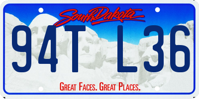 SD license plate 94TL36