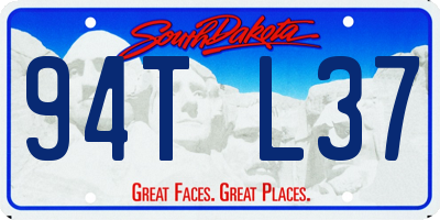 SD license plate 94TL37