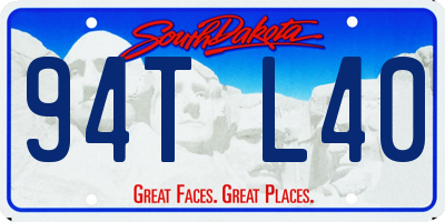 SD license plate 94TL40