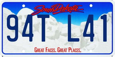 SD license plate 94TL41