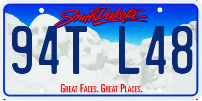 SD license plate 94TL48