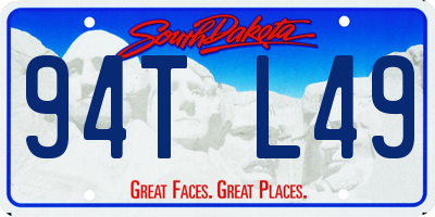 SD license plate 94TL49