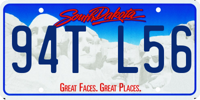 SD license plate 94TL56