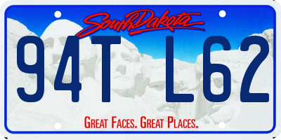 SD license plate 94TL62