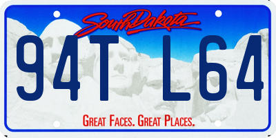 SD license plate 94TL64