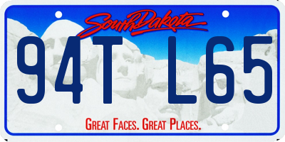 SD license plate 94TL65