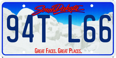 SD license plate 94TL66