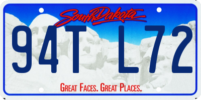 SD license plate 94TL72