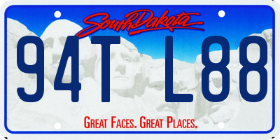 SD license plate 94TL88