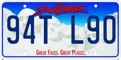 SD license plate 94TL90