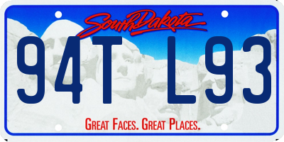 SD license plate 94TL93