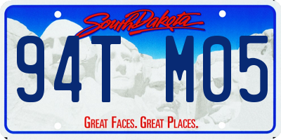 SD license plate 94TM05