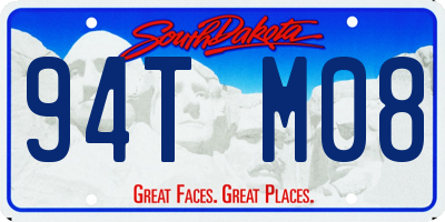 SD license plate 94TM08